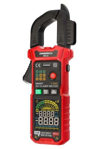 Cyfrowy miernik cęgowy Ermenrich Ping MK30