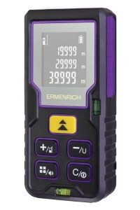 Miernik laserowy Dalmierz Ermenrich Reel PLUS GD40 – 40 m, LCD, Pitagoras