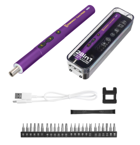 Wkrętak elektryczny 24 końcówki LED USB Ermenrich Tunn PD20