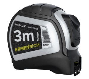 Miara zwijana Ermenrich Reel KD30 3m taśma stalowa magnes