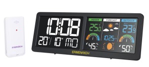 Stacja pogodowa Ermenrich Report WR70 2 ekrany czujnik